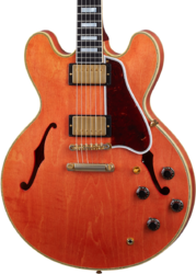 Semi hollow elektriche gitaar Gibson Custom Shop Murphy Lab 1959 ES-355 Reissue - Light aged watermelon red