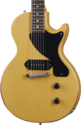 Enkel gesneden elektrische gitaar Gibson Custom Shop Murphy Lab 1957 Les Paul Junior Single Cut Reissue - Heavy aged tv yellow
