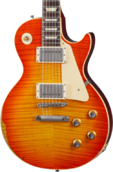 Enkel gesneden elektrische gitaar Gibson Custom Shop 1960 Les Paul Standard Reissue - Murphy lab heavy aged tangerine burst
