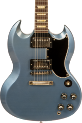 Guitarra eléctrica de doble corte. Gibson Custom Shop Murphy Lab 1961 SG Standard Reissue #005822 - Ultra light aged pelham blue