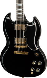 Guitarra eléctrica de doble corte. Gibson Custom Shop SG Custom 2-Pickup - Ebony