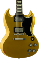 Double cut gitaar Gibson Custom Shop 1961 SG Standard Reissue #500881 - Murphy Lab Ultra Heavy Aged Double Gold