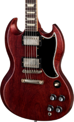 Guitarra eléctrica de doble corte. Gibson Custom Shop 1961 SG Standard Reissue Stop Bar - Vos cherry red