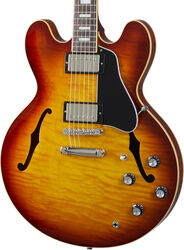 Semi hollow elektriche gitaar Gibson ES-335 Figured - Iced tea
