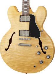 Semi hollow elektriche gitaar Gibson ES-335 Figured - Antique natural