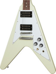 Retro-rock elektrische gitaar Gibson 70s Flying V - Classic white