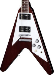 Metal elektrische gitaar Gibson Original 70s Flying V - dark walnut