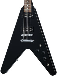 Metalen elektrische gitaar Gibson 80s Flying V - Ebony