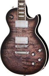 Single cut gitaar  Gibson Mark Morton Les Paul Modern Quilt - Translucent  Ebony Burst  Satin