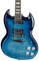 Guitarra eléctrica de doble corte. Gibson SG Modern - Blueberry fade