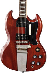 Guitarra eléctrica de doble corte. Gibson SG Standard '61 Faded Maestro Vibrola - Vintage cherry