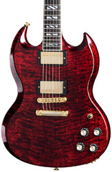 Guitarra eléctrica de doble corte. Gibson SG Supreme - Wine red