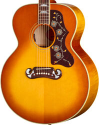 Folk gitaar Gibson SJ-200 60s Original (Baggs HiFi DNA Preamp) - Heritage cherry sunburst