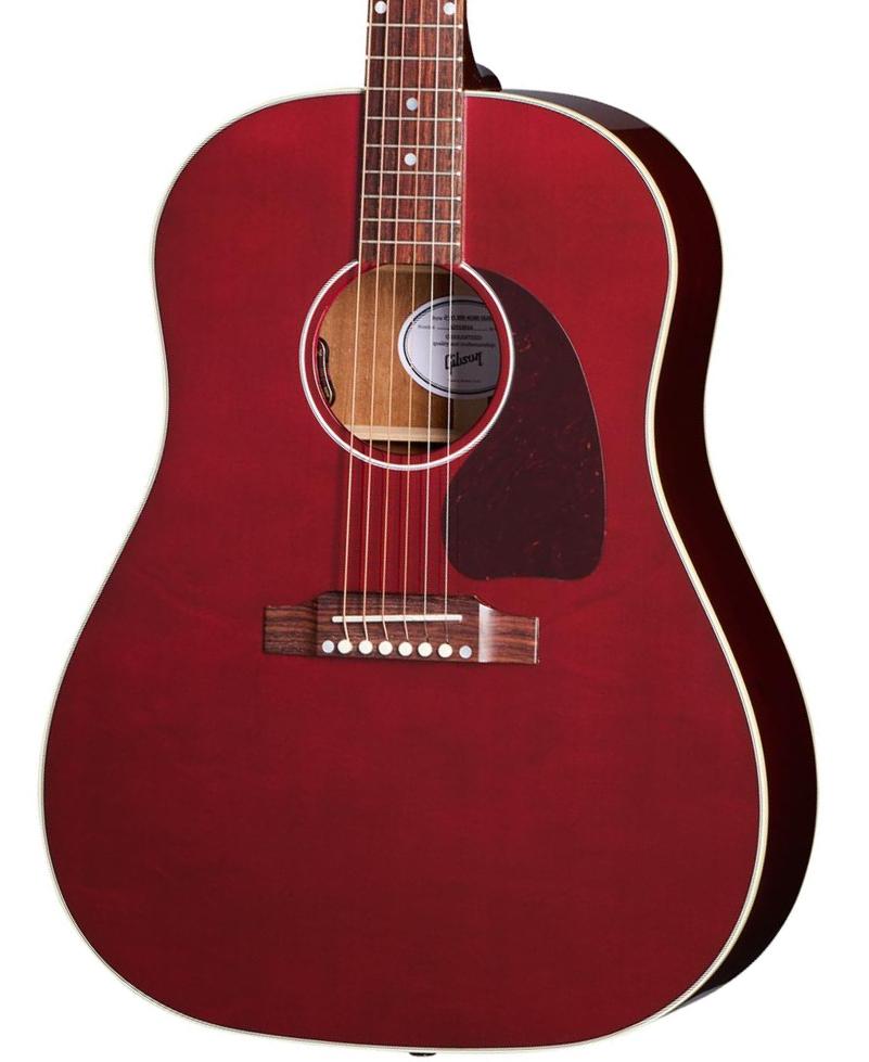 Folk gitaar Gibson J-45 Special - Satin wine red