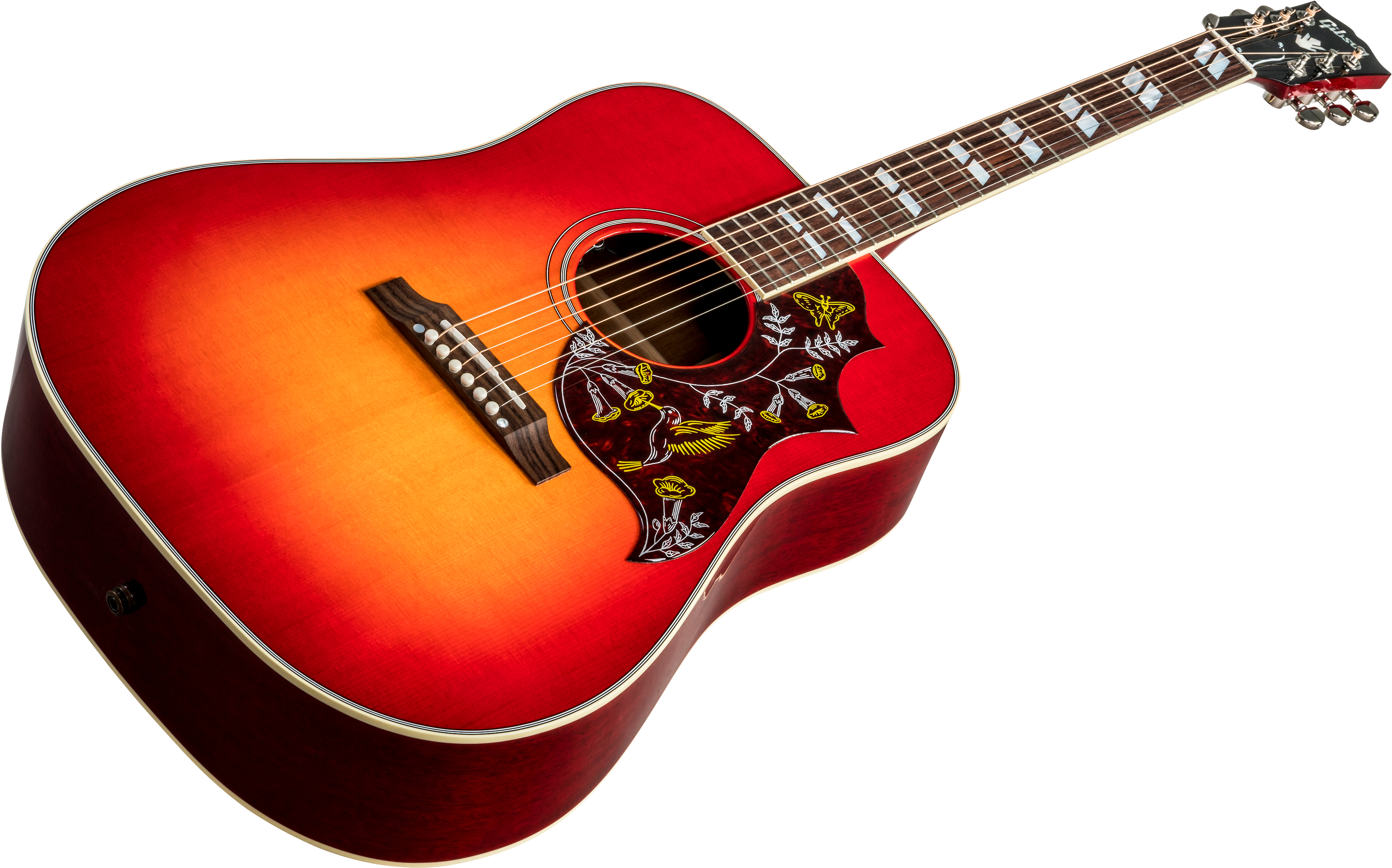 Gibson Hummingbird 2019 Dreadnought Epicea Acajou Rw - Vintage Cherry Sunburst - Westerngitaar & electro - Variation 4