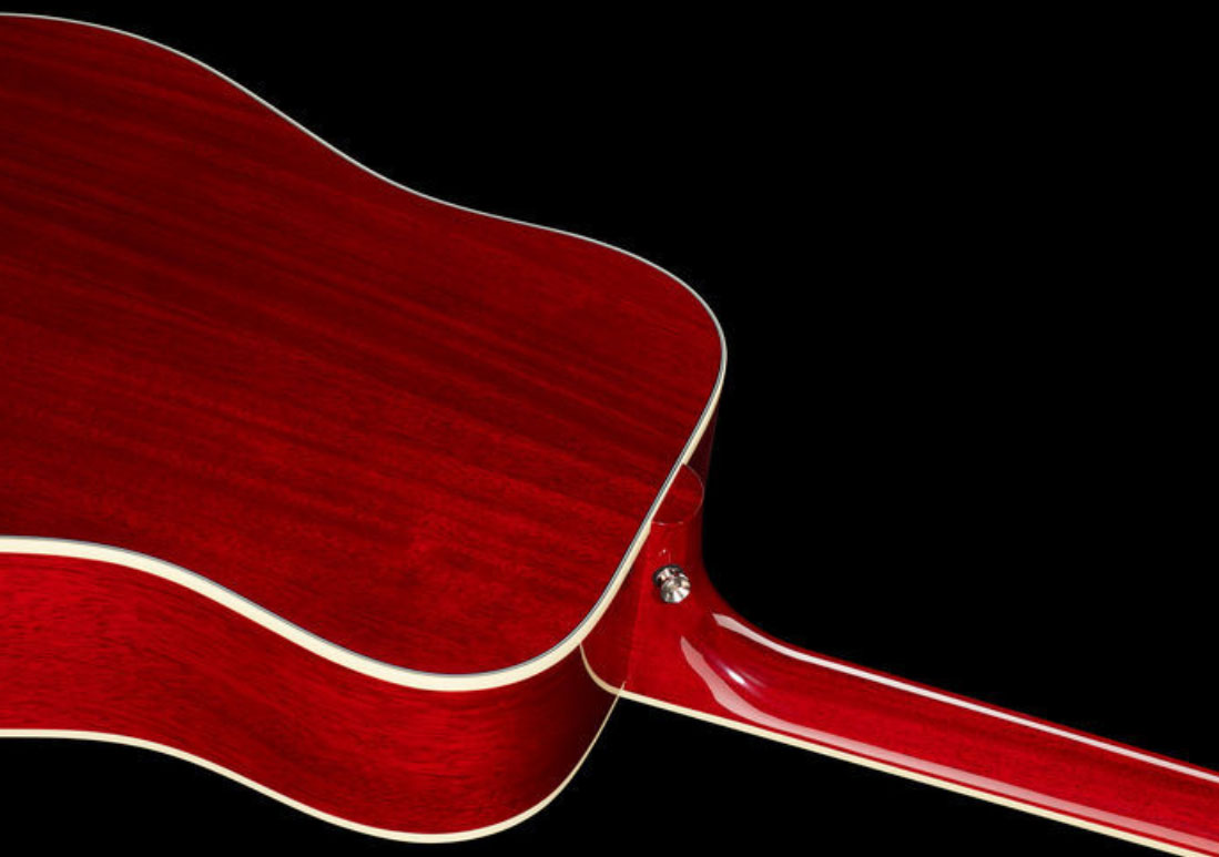 Gibson Hummingbird 2019 Lh Gaucher Dreadnought Epicea Acajou Rw - Vintage Cherry Sunburst - Elektro-akoestische gitaar - Variation 3