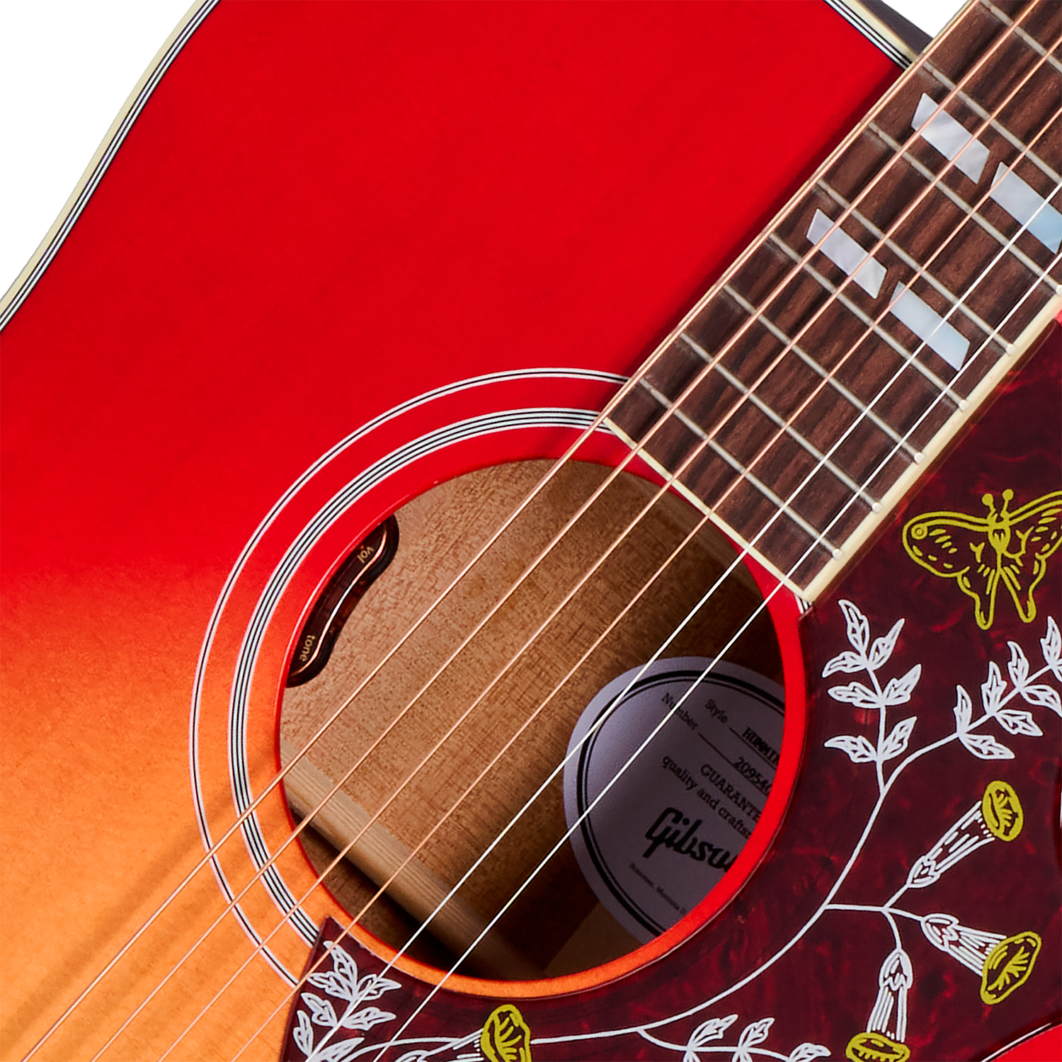 Gibson Hummingbird Standard (baggs Hifi Dna) Dreadnought Epicea Acajou Rw - Vintage Cherry Sunburst - Folk gitaar - Variation 2
