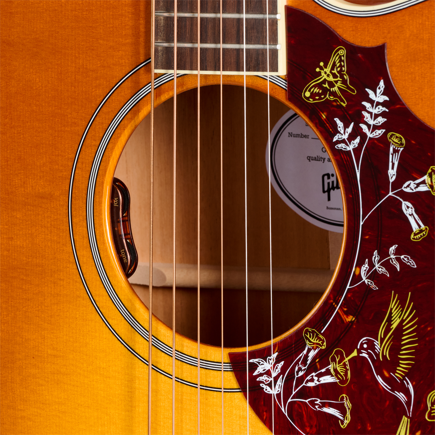 Gibson Hummingbird Standard Ec (baggs Hifi Dna) Dreadnought Cw Epicea Acajou Rw - Heritage Cherry Sunburst - Folk gitaar - Variation 4