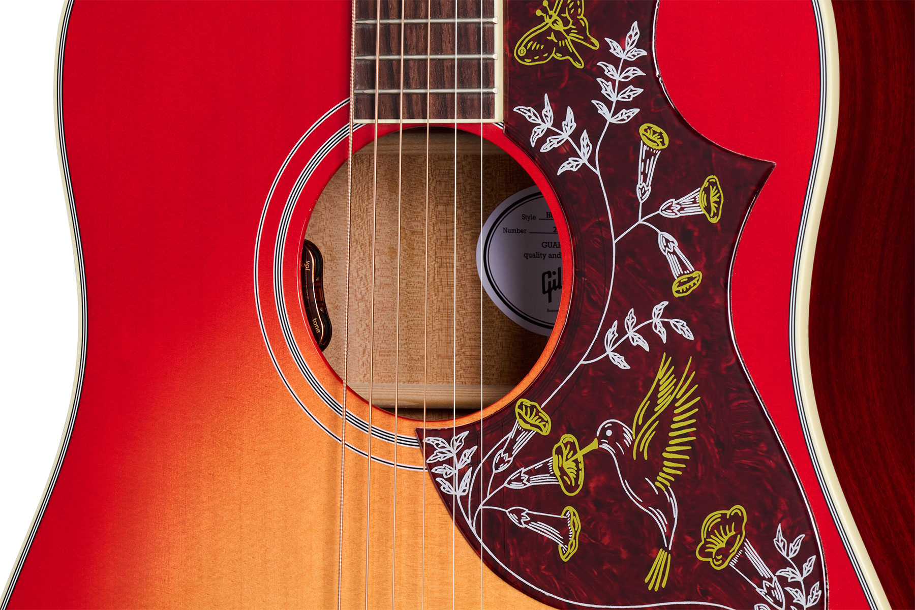 Gibson Hummingbird Standard Modern Dreadnought Epicea Acajou Rw - Vintage Cherry Sunburst - Volksgitaar - Variation 4
