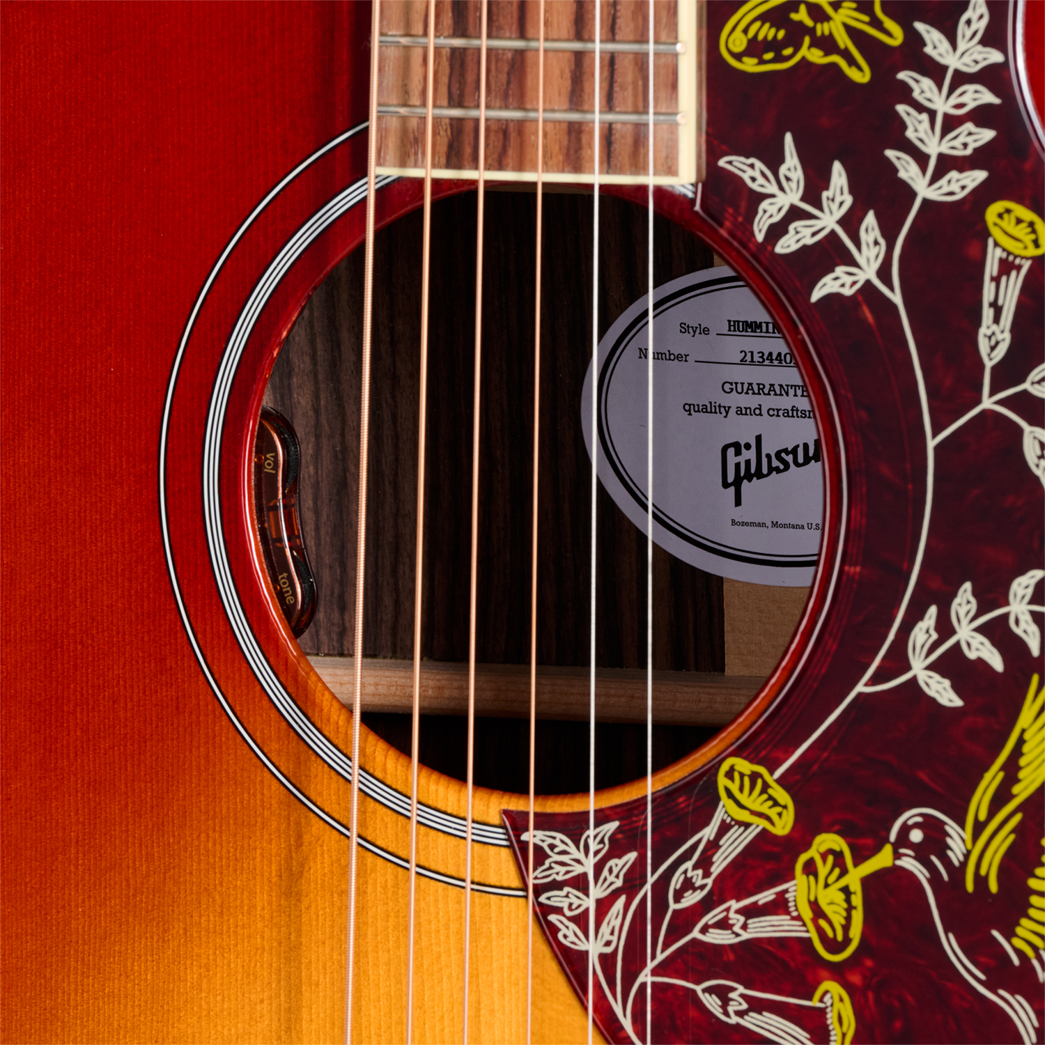 Gibson Hummingbird Standard Rosewood (baggs Hifi Dna) Dreadnought Epicea Palissandre Rw - Rosewood Burst - Folk gitaar - Variation 4