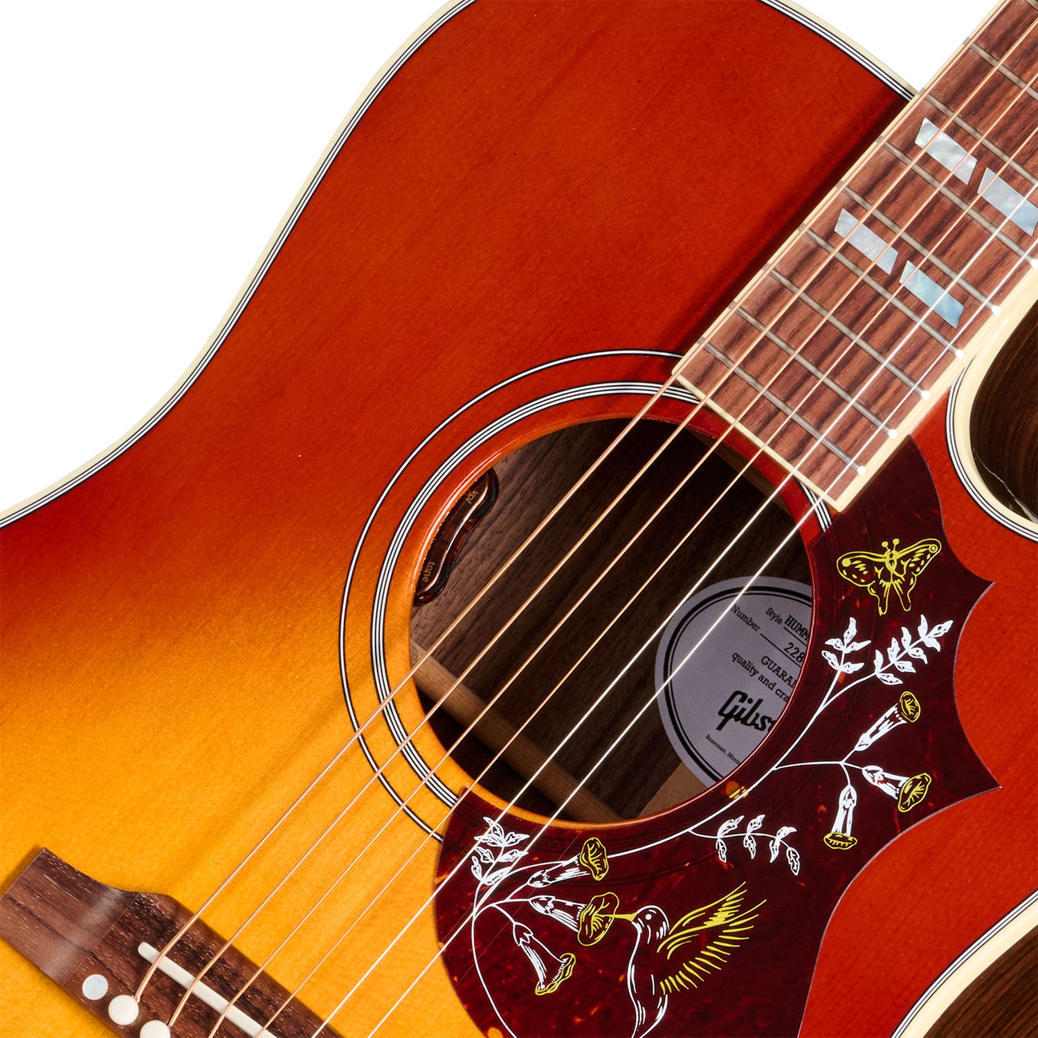 Gibson Hummingbird Standard Rosewood Ec (baggs Hifi Dna) Dreadnought Cw Epicea Palissandre Rw - Rosewood Burst - Folk gitaar - Variation 2