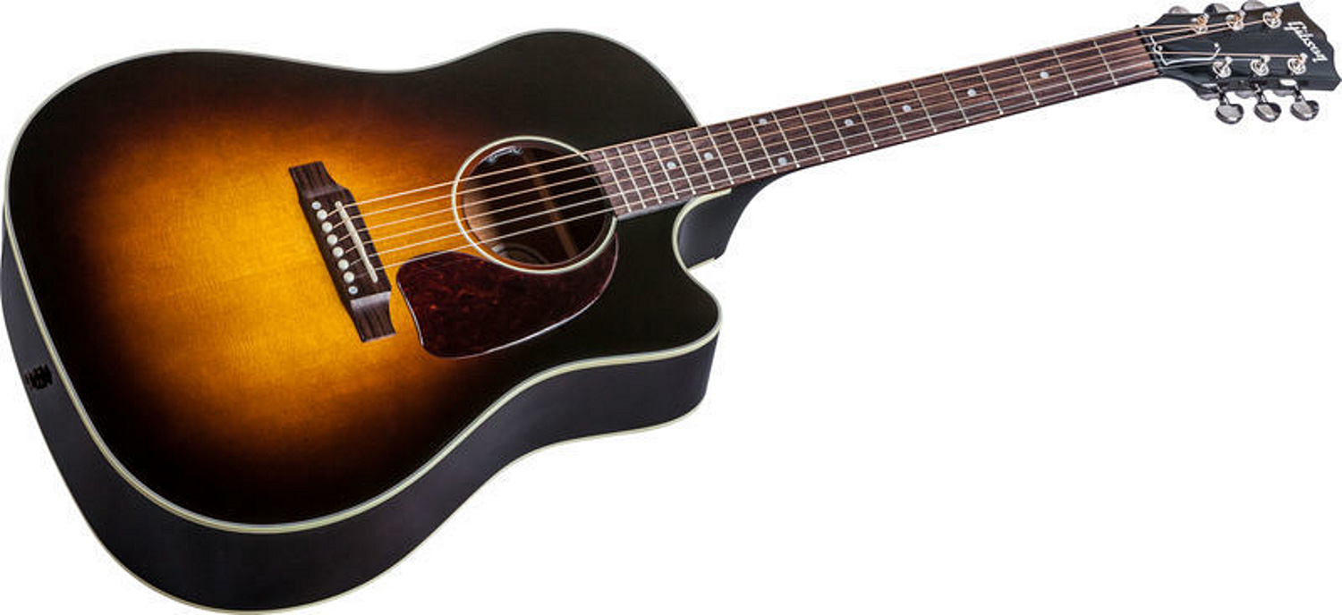 Gibson J-45 Cutaway 2019 Dreadnought Cw Epicea Acajou Rw - Vintage Sunburst - Westerngitaar & electro - Variation 3