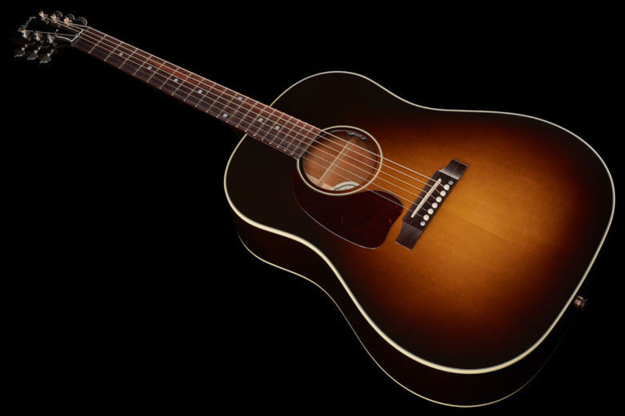 Gibson J-45 Standard Lh Dreadnought Gaucher Epicea Acajou Rw - Vintage Sunburst - Elektro-akoestische gitaar - Variation 1