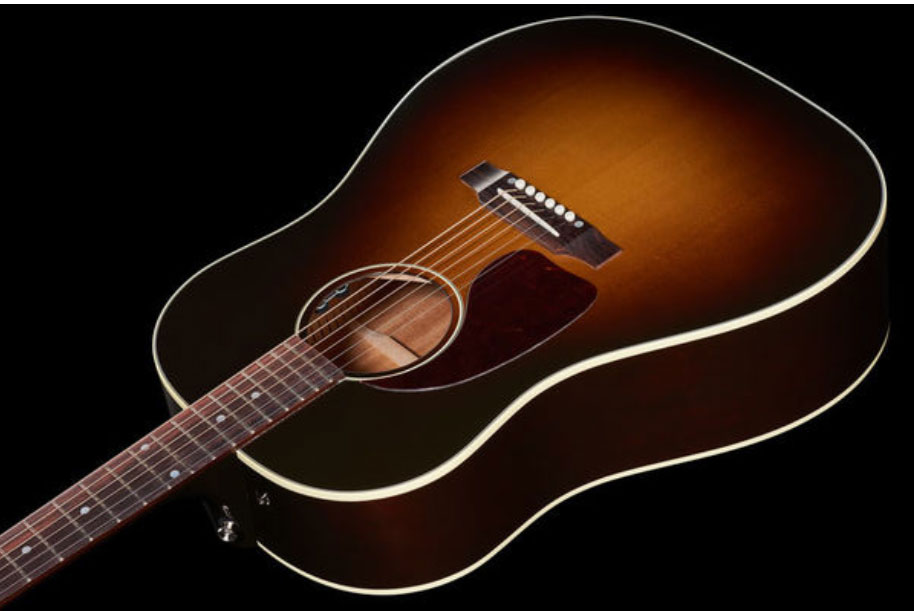 Gibson J-45 Standard Lh Dreadnought Gaucher Epicea Acajou Rw - Vintage Sunburst - Elektro-akoestische gitaar - Variation 2