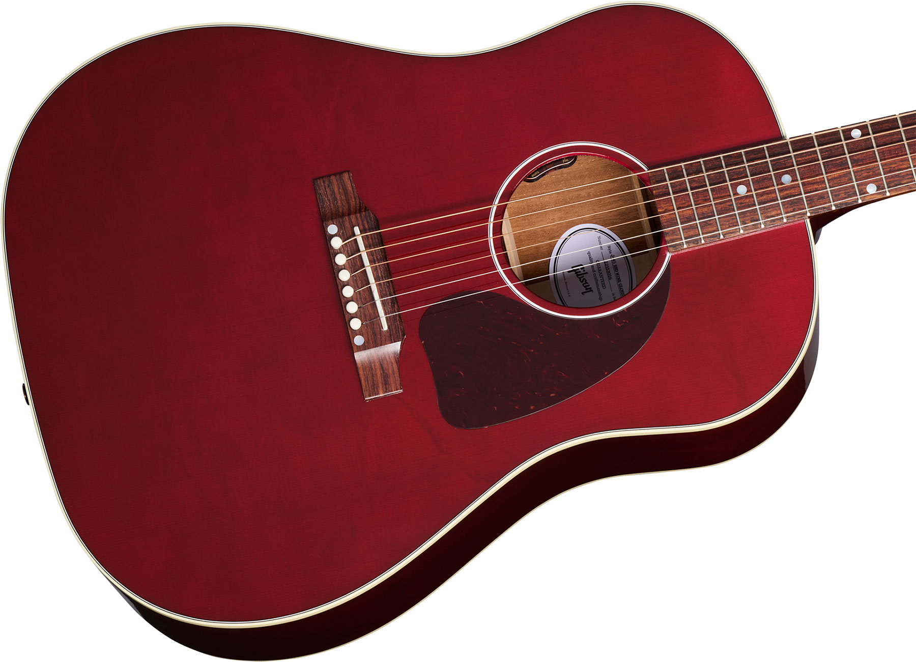 Gibson J45 Standard Modern Dreadnought Epicea Acajou Rw - Wine Red - Volksgitaar - Variation 3