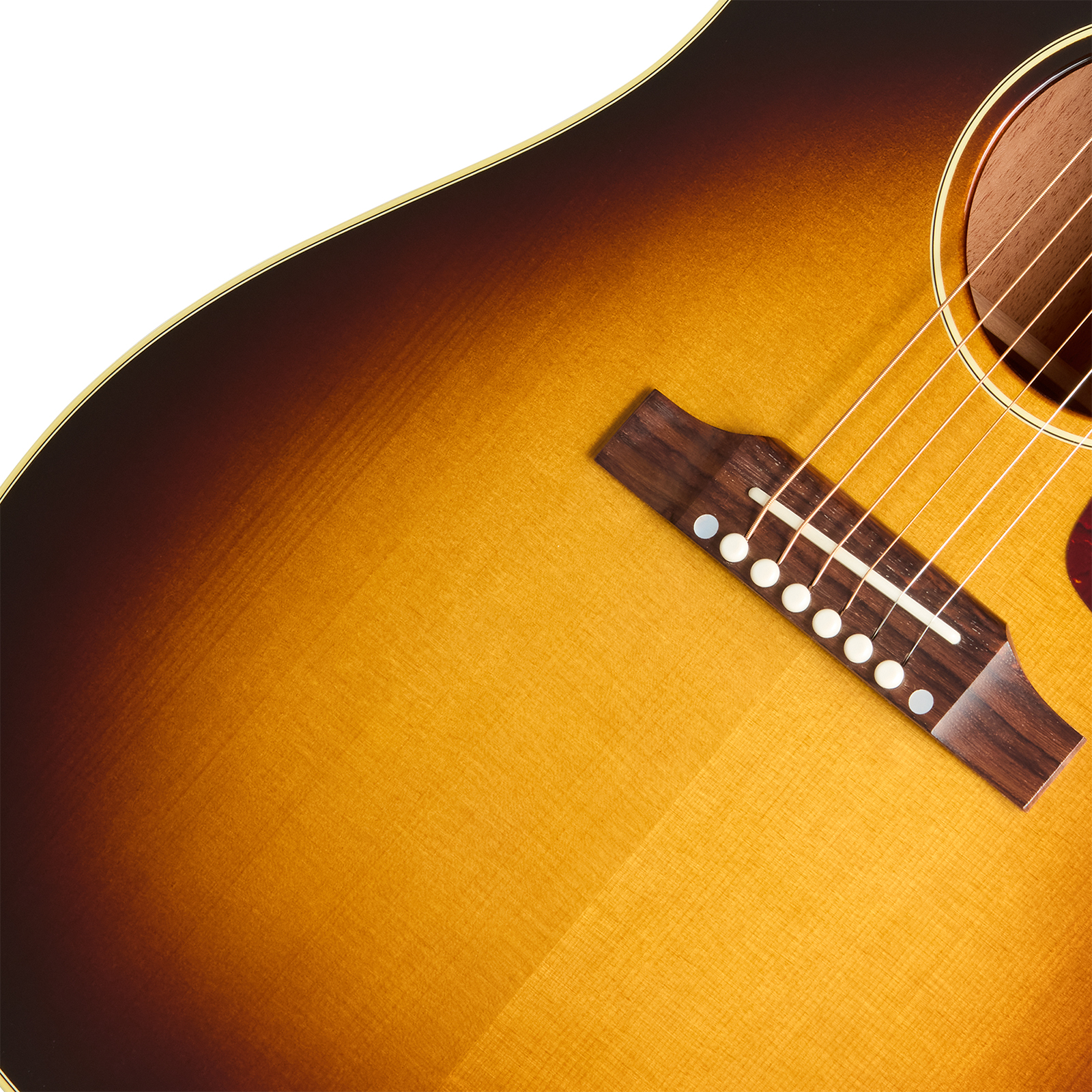 Gibson J160e Original Dreadnought Epicea Palissandre Rw - Vintage Sunburst - Folk gitaar - Variation 3