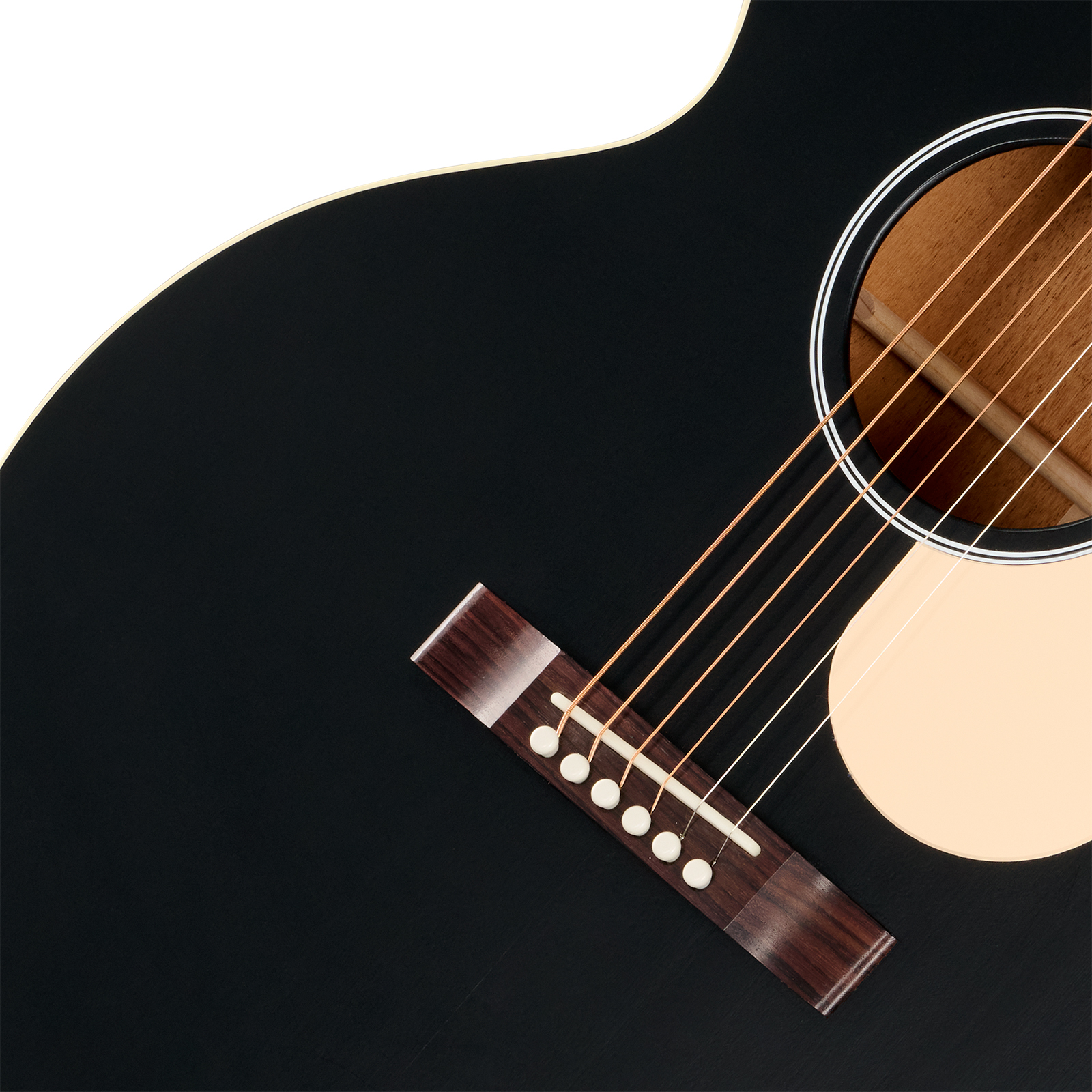 Gibson J185 Century 12-fret Lh Jumbo Shsc Gaucher Epicea Acajou Rw - Ebony Satin - Folk gitaar - Variation 2