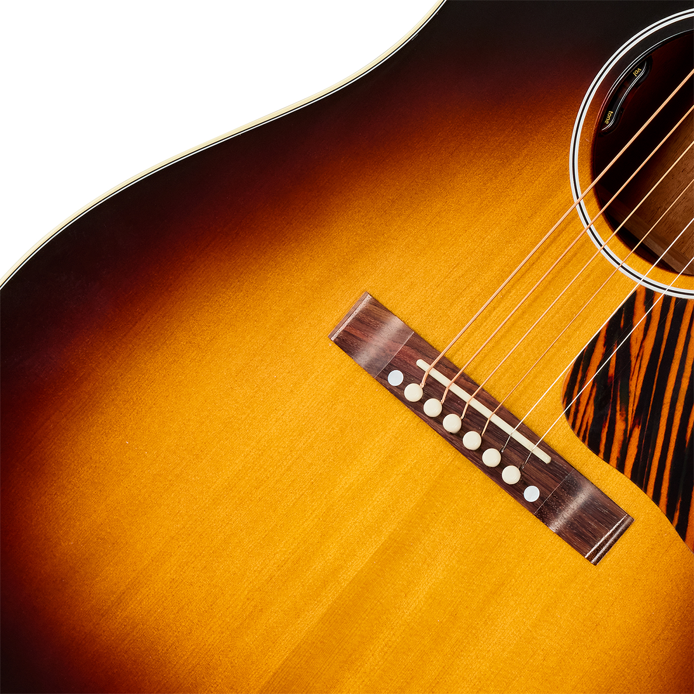 Gibson J45 50s Original (baggs Hifi Dna) Dreadnought Epicea Acajou Rw - Vintage Sunburst - Folk gitaar - Variation 3