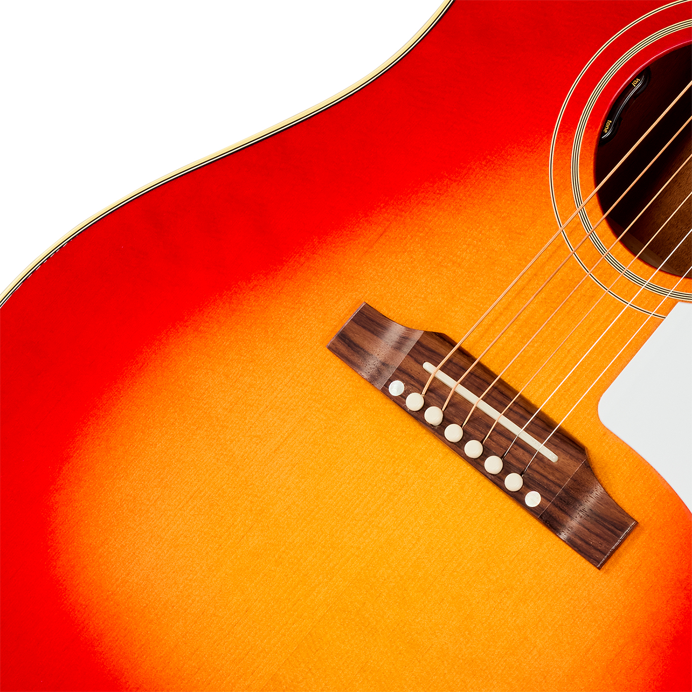 Gibson J45 60s Original (baggs Hifi Dna) Dreadnought Epicea Acajou Rw - Vintage Cherry Sunburst - Folk gitaar - Variation 3