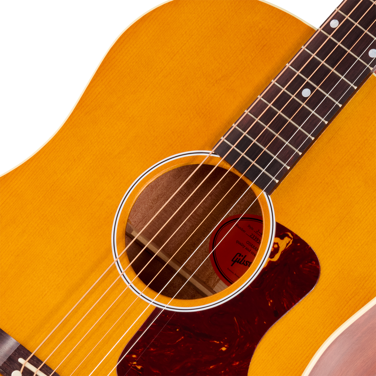 Gibson J45 Century 12-fret Dreadnought Shsc Epicea Acajou Rw - Vintage Amber Satin - Folk gitaar - Variation 2