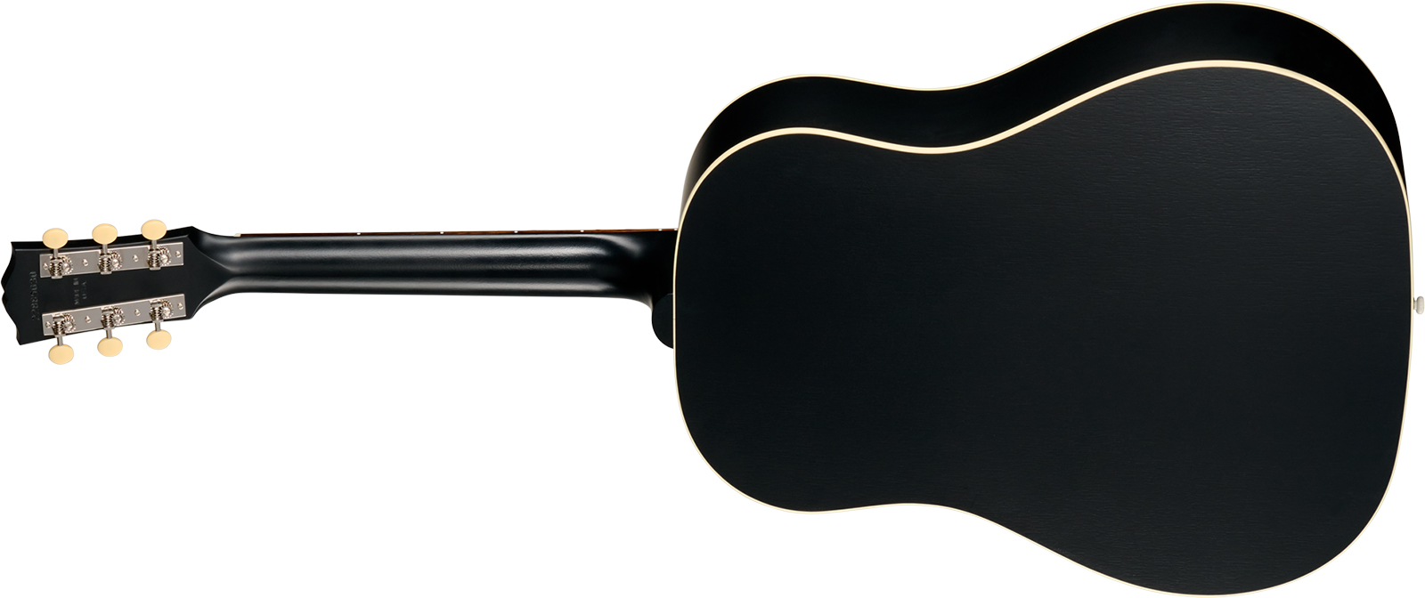 Gibson J45 Century 12-fret Lh Dreadnought Shsc Gaucher Epicea Acajou Rw - Ebony Satin - Folk gitaar - Variation 1