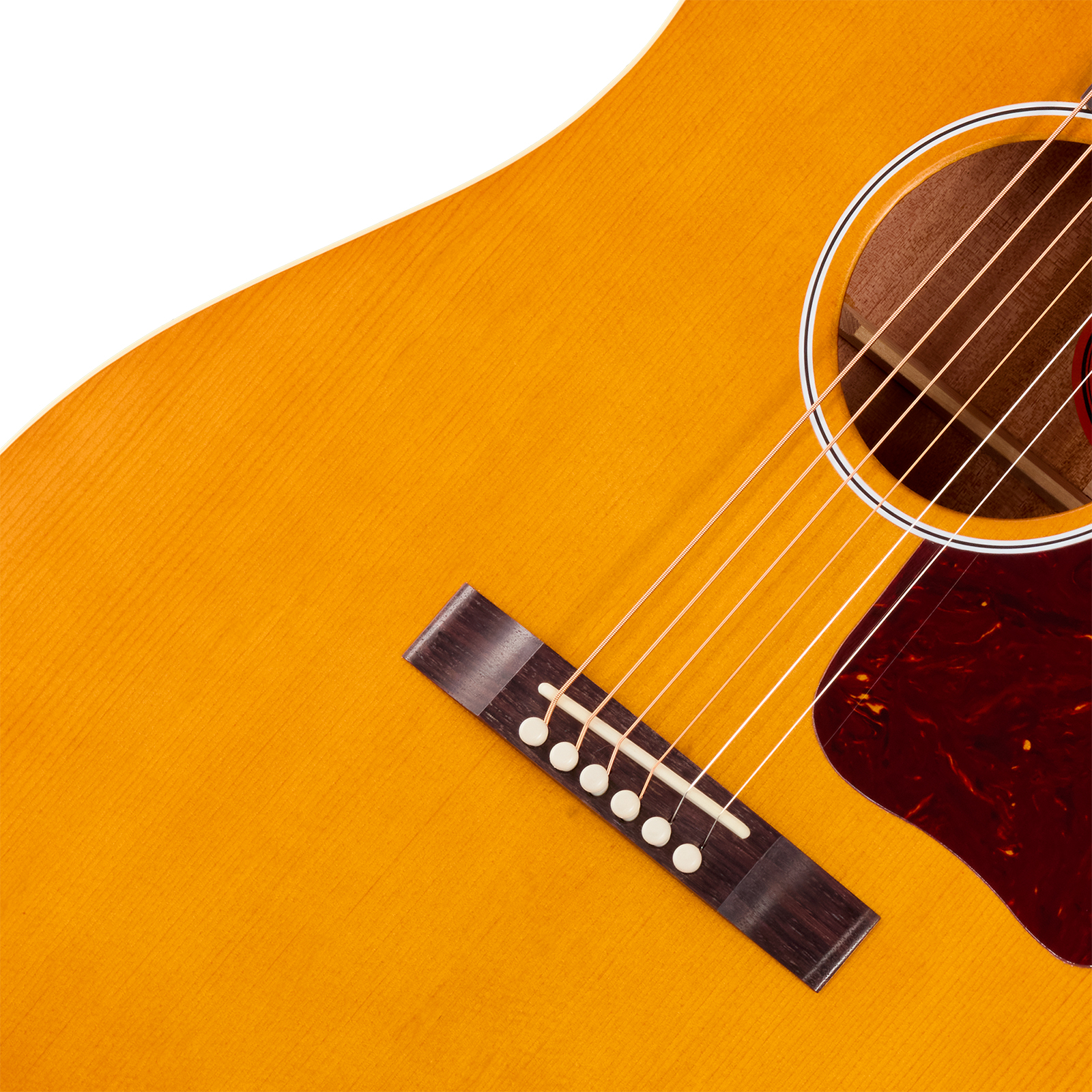 Gibson J45 Century 12-fret Lh Dreadnought Shsc Gaucher Epicea Acajou Rw - Vintage Amber Satin - Folk gitaar - Variation 3