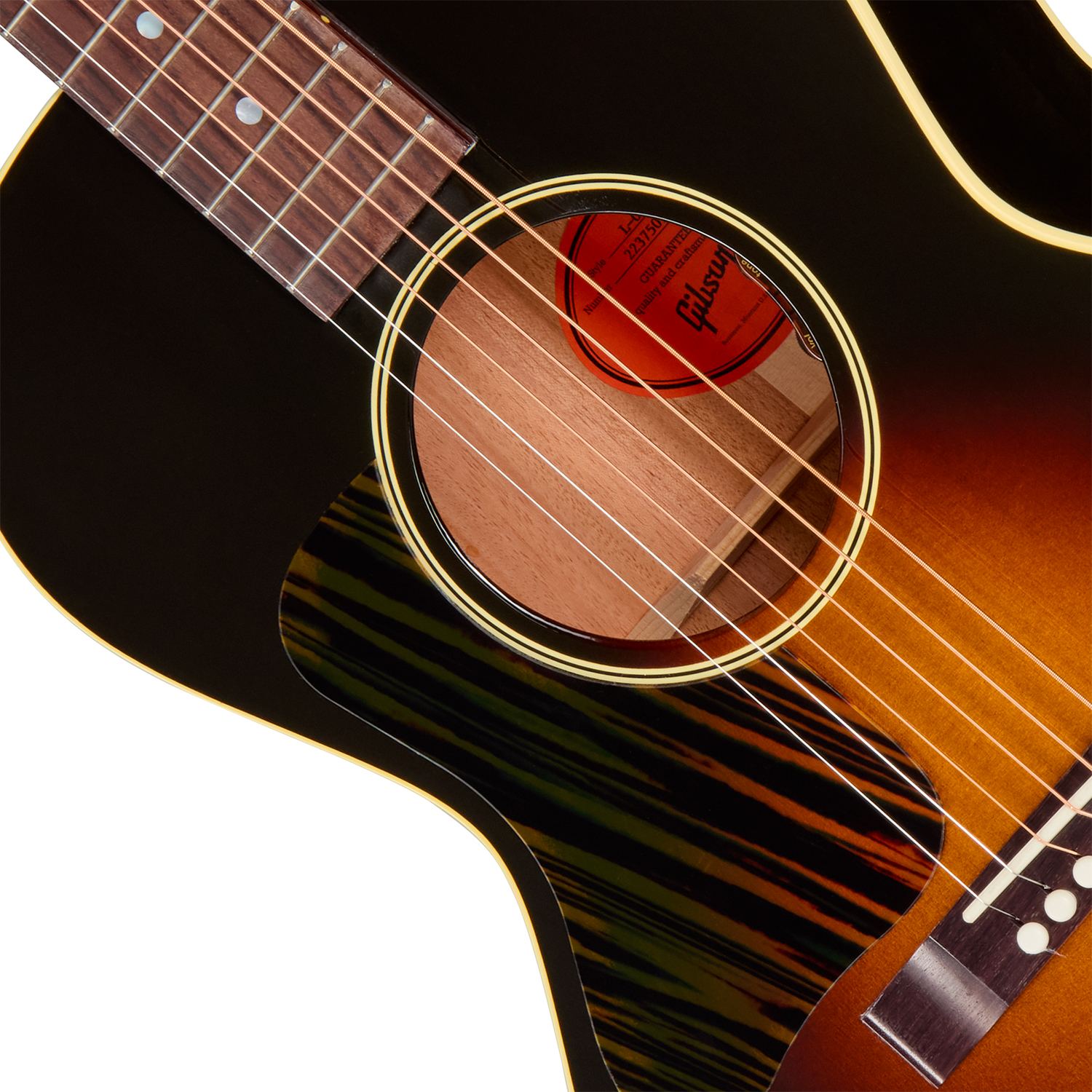 Gibson L00 Original Lh (baggs Hifi Dna) Parlor Shsc Gaucher Epicea Acajou Rw - Vintage Sunburst - Linkshandige folkgitaar - Variation 2