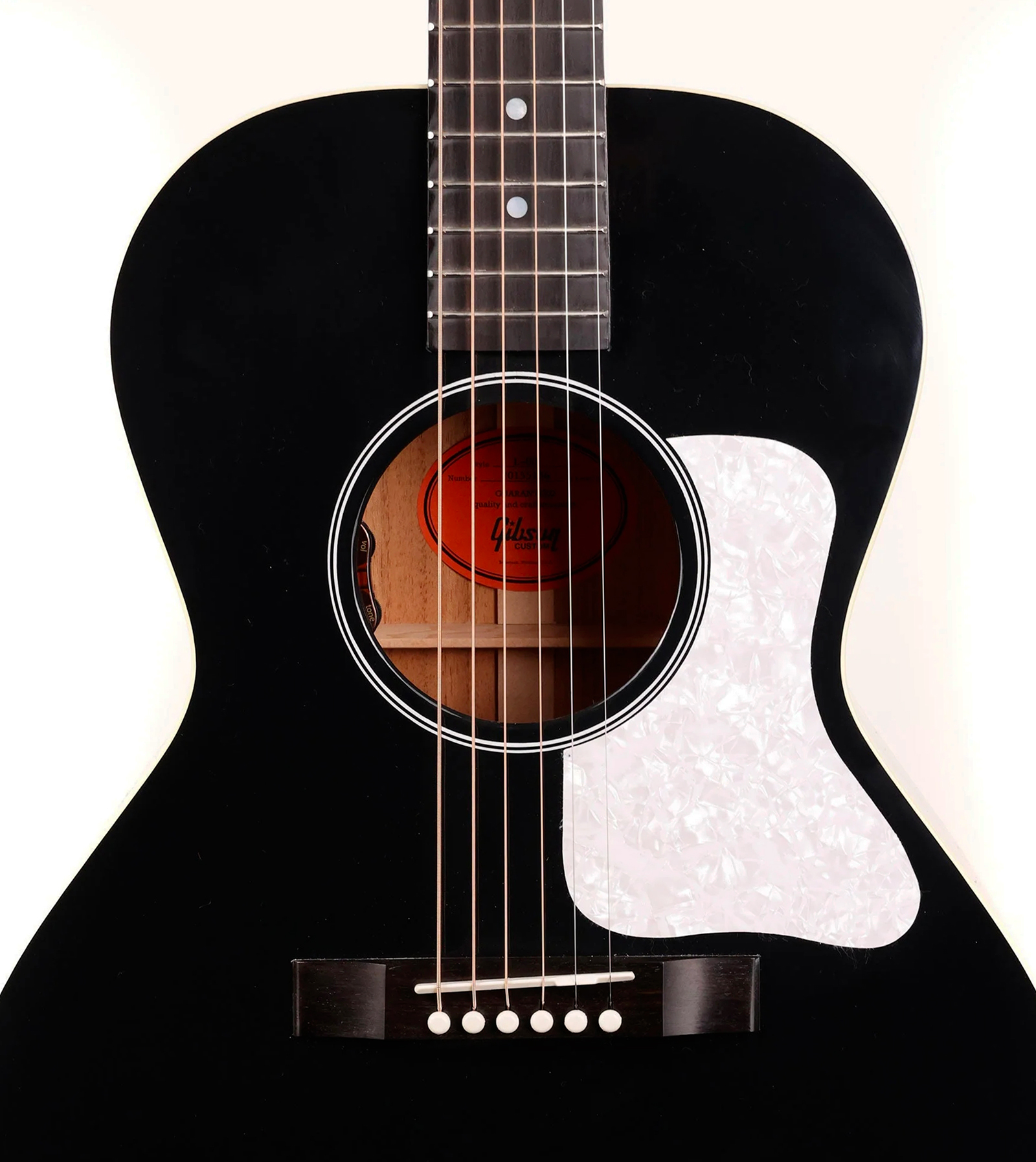 Gibson Custom Shop L00 Standard Modern Parlor Shsc Epicea Acajou Rw - Ebony - Folk gitaar - Variation 3