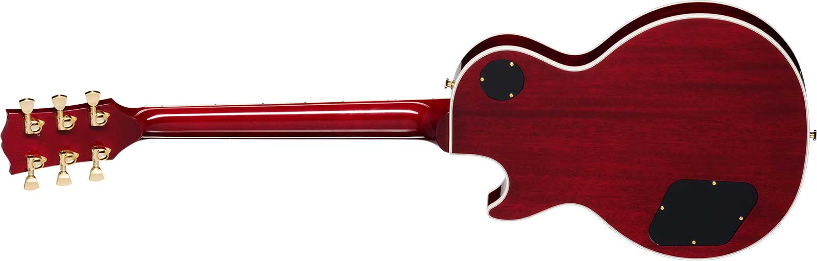Gibson Les Paul Custom 70s 2h Ht Eb - Wine Red - Single cut gitaar - Variation 1