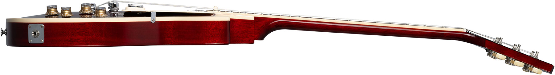 Gibson Les Paul Deluxe 70s Plain Top Original 2mh Ht Rw - Wine Red - Enkel gesneden elektrische gitaar - Variation 2