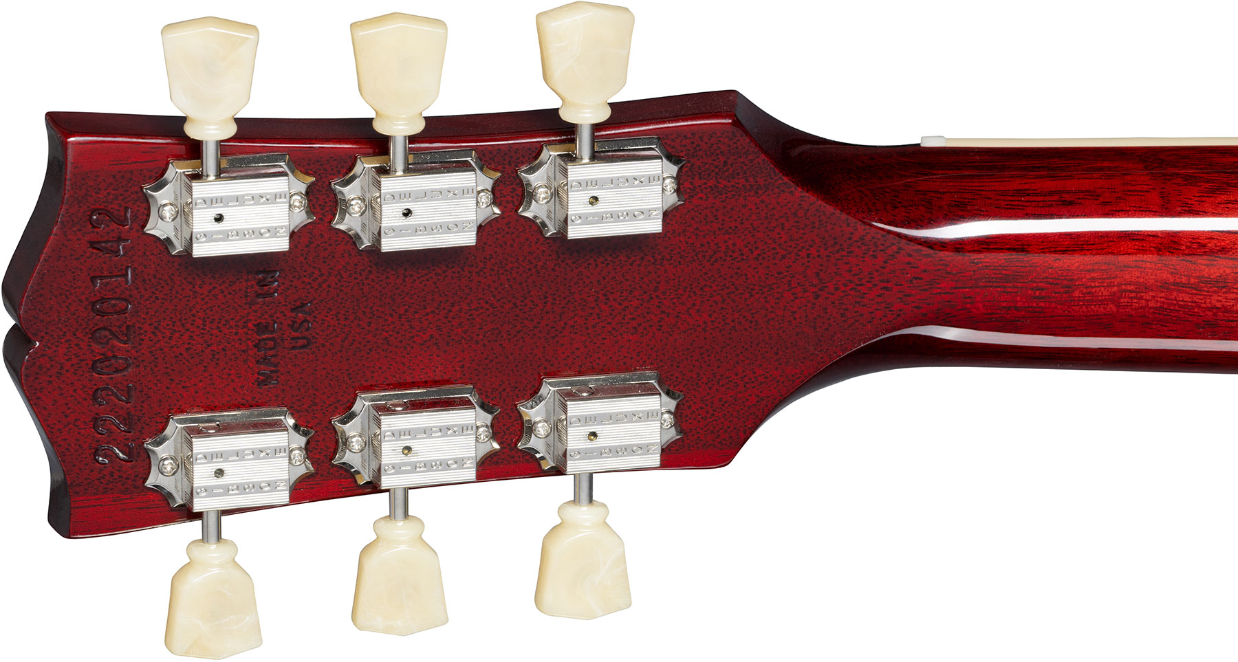 Gibson Les Paul Deluxe 70s Plain Top Original 2mh Ht Rw - Wine Red - Enkel gesneden elektrische gitaar - Variation 4