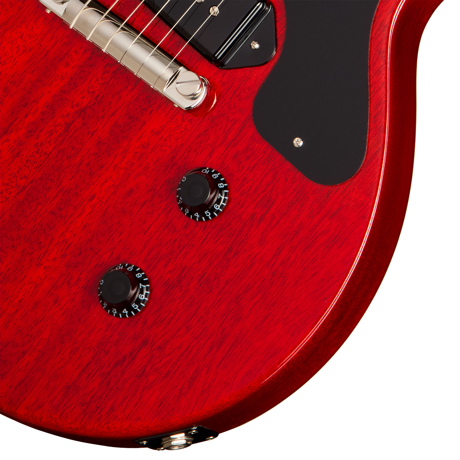 Gibson Les Paul Junior Dc Usa 2s P90 Ht Rw - Vintage Cherry - Double cut gitaar - Variation 9