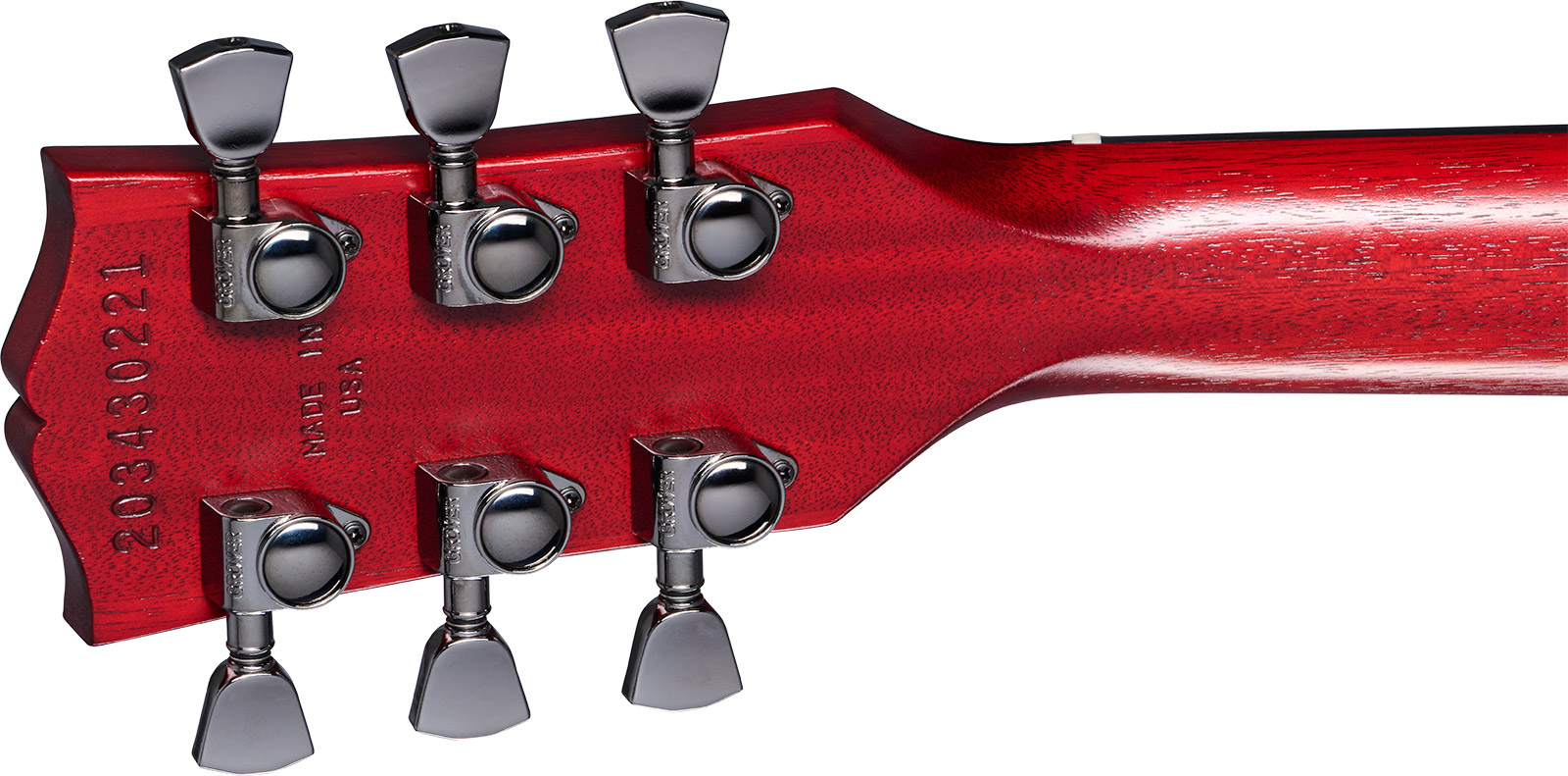 Gibson Les Paul Modern Studio Usa 2h Ht Eb - Wine Red Satin - Enkel gesneden elektrische gitaar - Variation 4