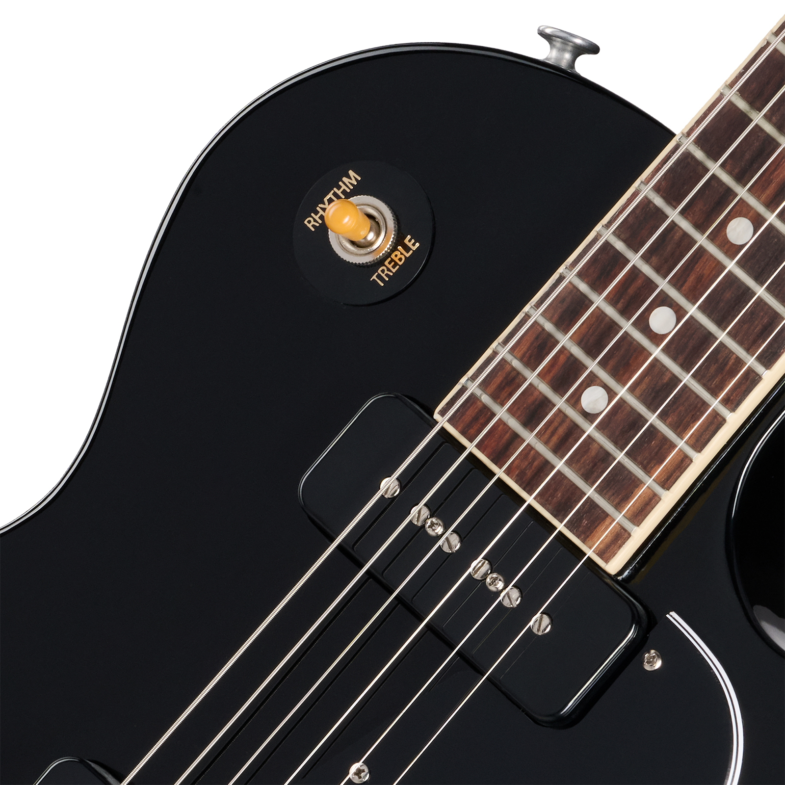 Gibson Les Paul Special Original Usa 2s P90 Ht Rw - Ebony - Enkel gesneden elektrische gitaar - Variation 2