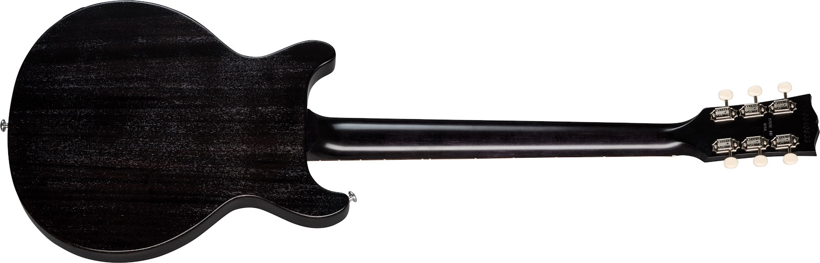 Gibson Les Paul Junior Tribute Dc Modern P90 - Worn Ebony - Guitarra eléctrica de doble corte. - Variation 1