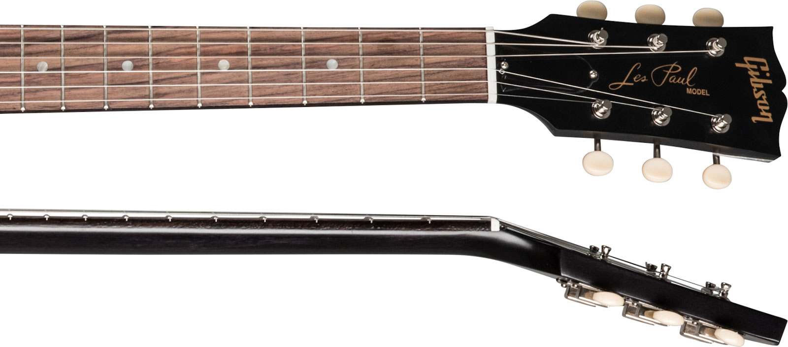 Gibson Les Paul Junior Tribute Dc Modern P90 - Worn Ebony - Guitarra eléctrica de doble corte. - Variation 3