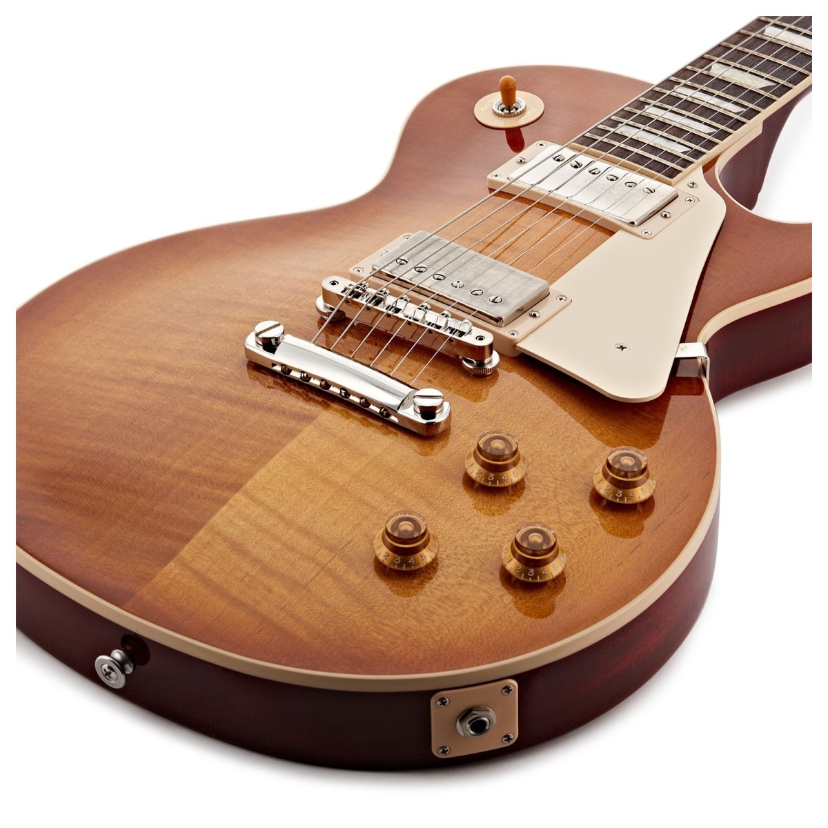 Gibson Les Paul Standard 50s Figured Top Original Usa 2h Ht Rw - Dirty Lemon Burst - Single cut gitaar - Variation 3