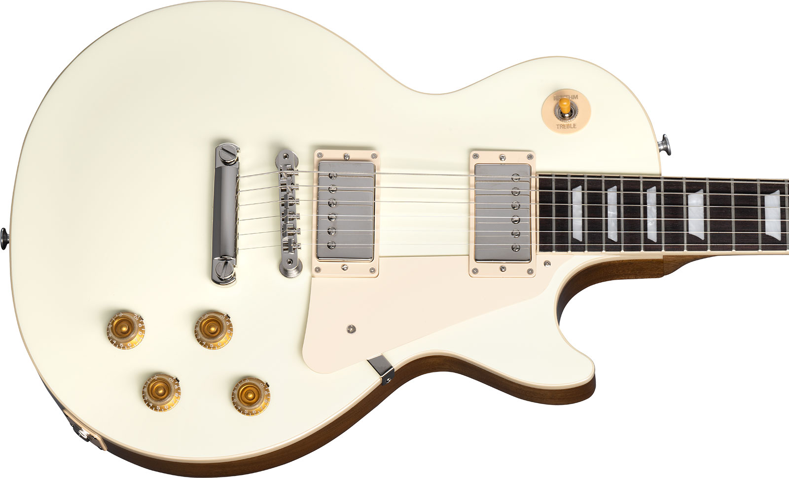 Gibson Les Paul Standard 50s Plain Top 2h Ht Rw - Classic White - Enkel gesneden elektrische gitaar - Variation 3