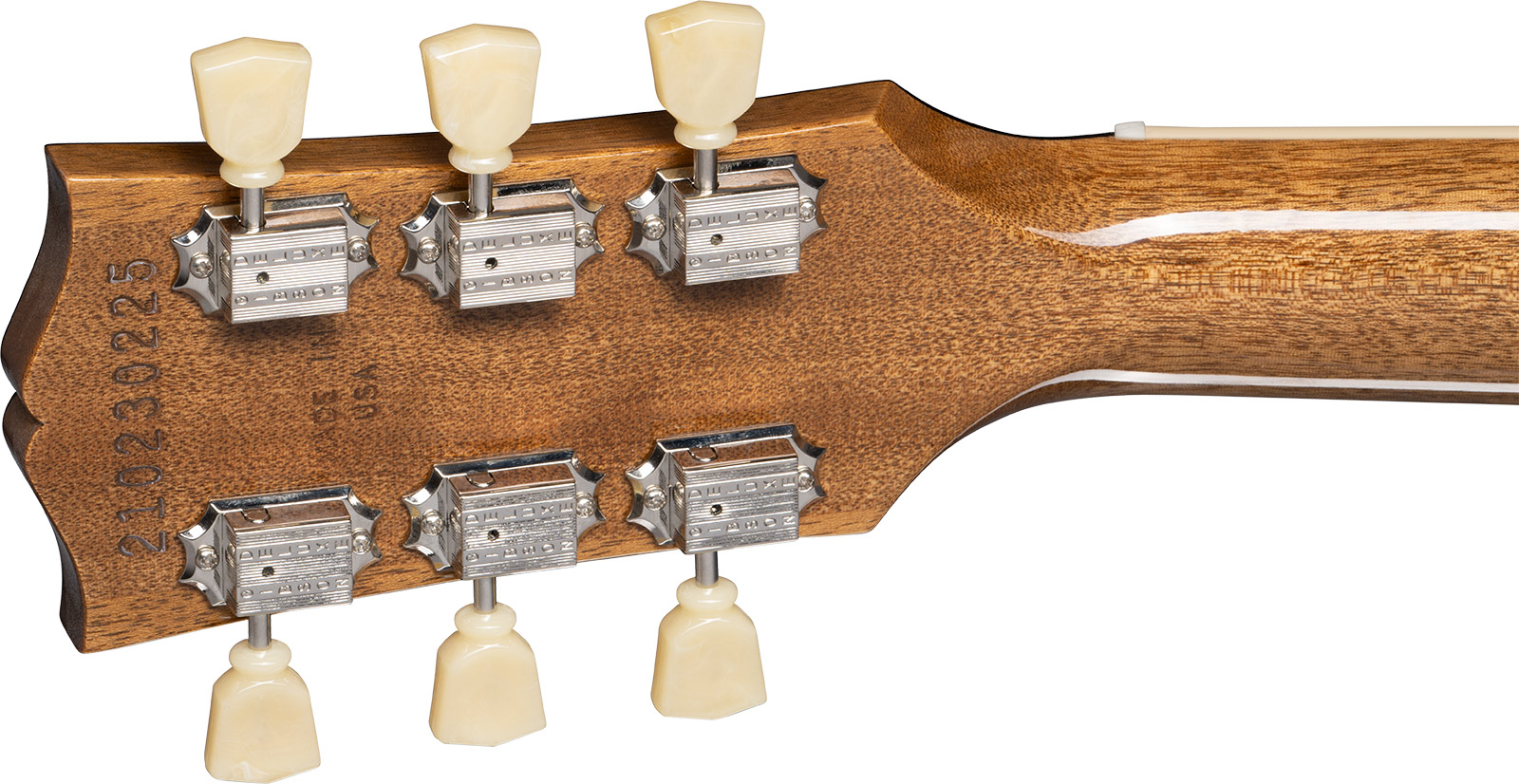 Gibson Les Paul Standard 50s Plain Top Custom Color 2h Ht Rw - Ebony - Enkel gesneden elektrische gitaar - Variation 4