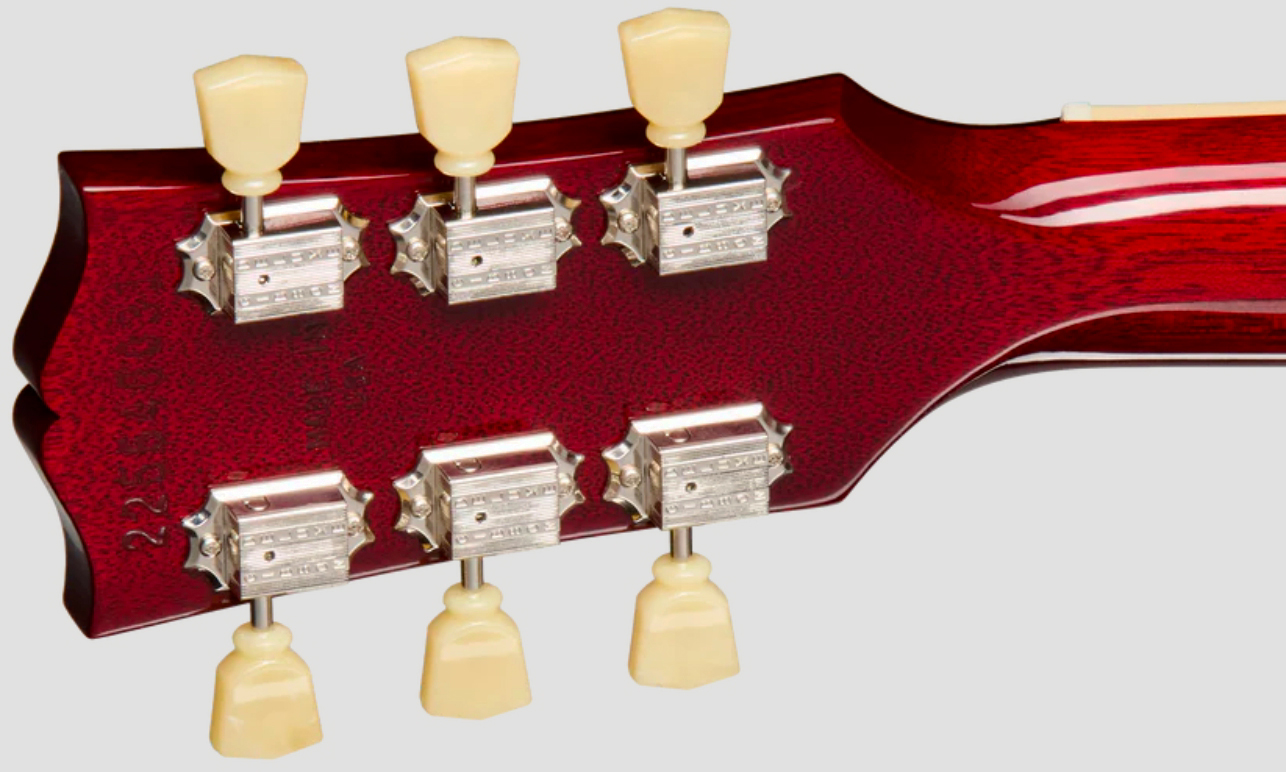 Gibson Les Paul Standard 50s Plain Top Original Usa 2h Ht Rw - Dark Cherry Sunburst - Single cut gitaar - Variation 4